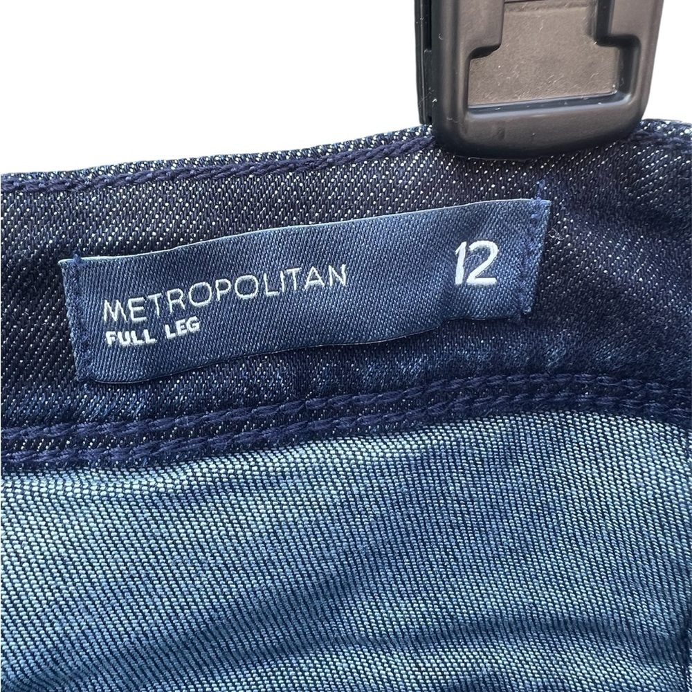 J. Jill Denim Metropolitan Full Leg Jeans Dark Wash Size 12 - Picture 3 of 7